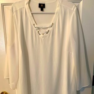 JM collection, women’s white blouse